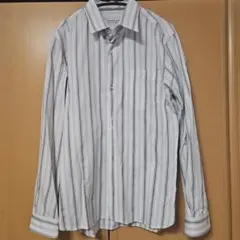 NICOLE CLUB FOR MEN ストライプ長袖ワイシャツ