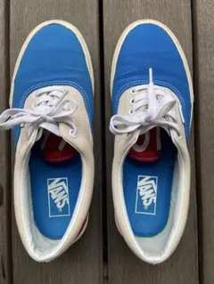 VANS ERA(1966) バンズ エラ ブルー×グレー×レッド スニーカー