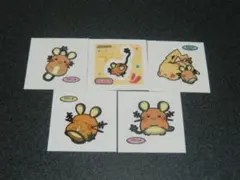デデンネ　５枚セット　ポケモン　デコキャラシール　第一パン