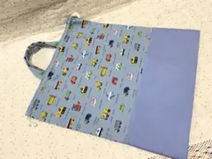 レゴ風体操着袋ピクセルブロックパトカーお着替え袋体操服袋大きな巾着袋車男の子