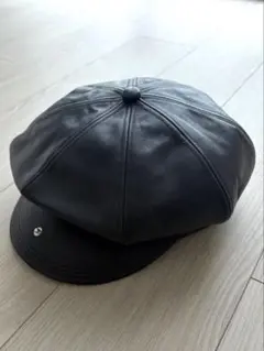 KIJIMA TAKAYUKI 黒 レザー ハンチング帽 キジマタカユキ - メルカリ