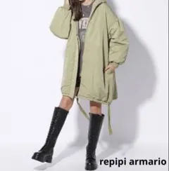 repipi armario/フードナカワタモッズコート
