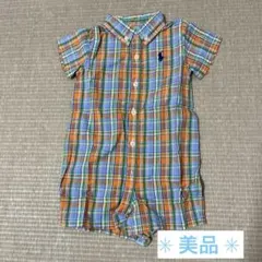 ✳︎美品✳︎ Ralph Lauren チェック柄ロンパース 3M