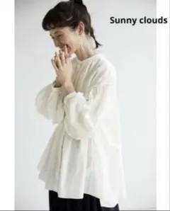 Sunny clouds 卯の花ブラウス　ボリューム袖 ブラウス ホワイトのサムネイル