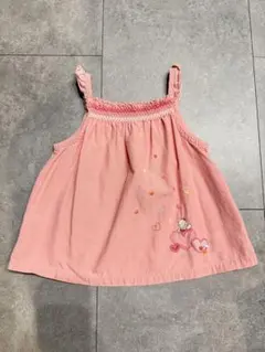 familiar ピンク ハート刺繍 チュニック 110