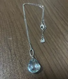 スワロフスキークリスタルネックレス ブルー 水色