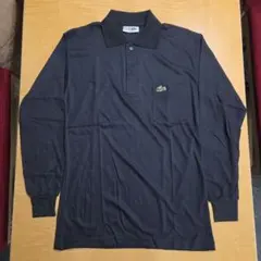 CHEMISE LACOSTE 長袖ポロシャツ 胸ポケット付き ネイビー L