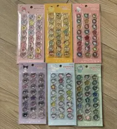 おはじきふうシール　サンリオ　6種類セット