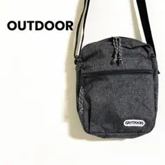【美品】ショルダーバッグ OUTDOOR アウトドア 斜め掛け 縦型 旅行 A5