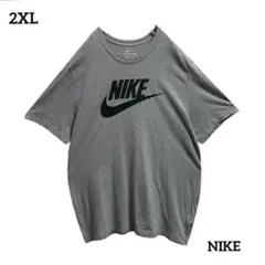 NIKEナイキTシャツスウォッシュビッグプリントロゴ2XLゆるダボ海外製古着