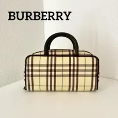 美品✿ BURBERRY バーバリー アクセサリー ポーチ ミニ ハンドバッグ
