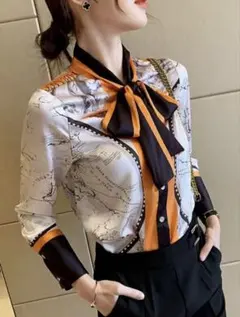 ‼️本日限定‼️4500円　ボウタイ　リボン　ブラウス