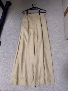 ベージュ ワイドパンツ レースアップのサムネイル