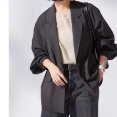 25SS ジャーナルスタンダードレサージュ リノリオグログランジャケット F 黒