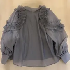 SNIDEL フリルシアーブラウス