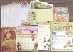 【平成レトロ】Disney くまのプーさん レターセットと シール