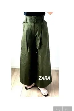 ZARA ザラ ワイドパンツ タックパンツ