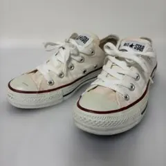 定番❣️ALL STAR ホワイト ローカットスニーカー 22.5cm キャンバス
