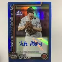 topps LUKE ADAMS auto 100/150