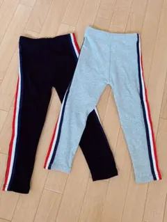 長ズボン　綿　10分丈　男女　保育園　幼稚園　スポーティ　セット　ダンス　伸縮性