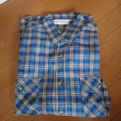 PressAttaché チェック柄 長袖シャツ L