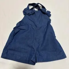 petit main デニムサロペット 80