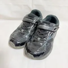 ⭐️瞬足⭐️キッズスニーカーブラックランニングシューズ21.0cm