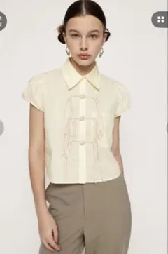 SLY 半袖シャツ ライトイエロー FREE