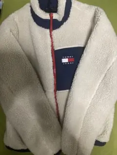 TOMMY JEANS フリースジャケット ベージュ・ネイビー
