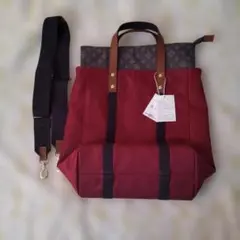 russet 2way トートバッグ ボルドーのサムネイル