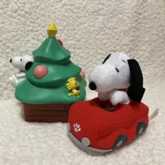 スヌーピー USJ ドライブ マスコット クリスマスツリー 小物入れ セットのサムネイル