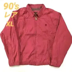 極美品 希少XL ティンバーランド スイングトップ 赤 刺繍ロゴ ビンテージ古着