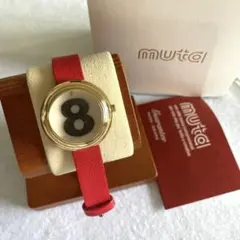 MUTA レッドレザー腕時計のサムネイル