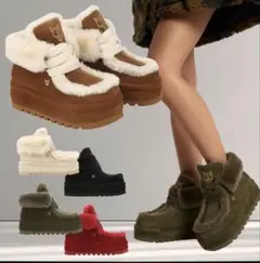 ネイキッドウルフ バンビ ムートン 厚底 Lサイズ