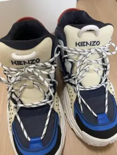 美品★KENZO スニーカー ネイビー/クリーム/ブルー 26.5cm メンズのサムネイル