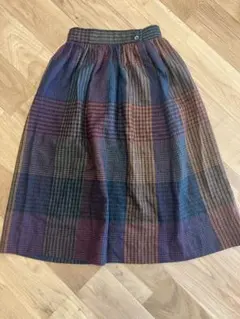 ヴィンテージ USA製 フレアスカート チェック柄