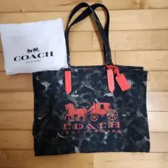 COACH トートバッグ　キャンバストート　 ホースアンドキャリッジ