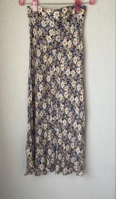 ZARA フラワープリント ロングスカート M