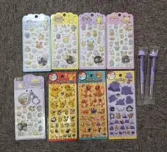 ★本日まで購入可能❗ポケモン ボールペン&ステッカー&キーリング 10点セット