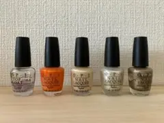 O.P.I ネイル 5本セット（残量9割〜5割／ハケ状態良好）