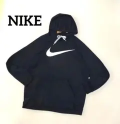 Nike ナイキ フード付きスウェット パーカー ビッグロゴ ブラック