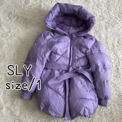 【美品】SLY ダウンジャケット ダウン フェザー 紫 ボリュームダウンのサムネイル