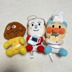 カレーパンマン　しょくパンマン　ジャムおじさん　ぬいぐるみセット　アンパンマン