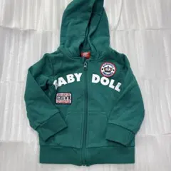 BABY DOLL グリーンパーカー 90