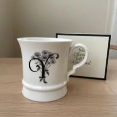 Francfranc マグカップ　「Y」のイニシャル入り！　花柄