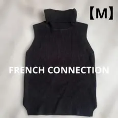 FRENCH CONNECTION ノースリーブセーター 【M】 ブラック　黒