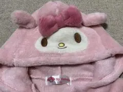 マイメロ 長袖ロンパース 80cm ピンク フード付き