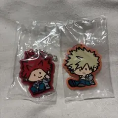 僕のヒーローアカデミア　カプセルラバーマスコット　爆豪、切島セット