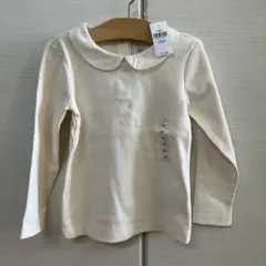 ★新品定価3290円baby GAP アイボリー 丸襟 長袖カットソー 100★