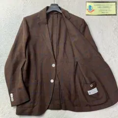 美品 絹 麻 トゥモローランド ピルグリム テーラードジャケット イタリア生地